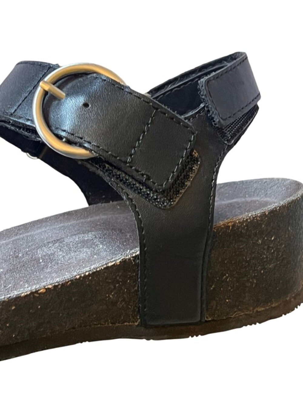 Munro Women's Sinatra Sandals Size 8.5 M Black Wedge Arch Support Cushioned - Picture 10 of 13
